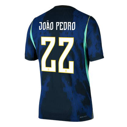 JOÃO PEDRO #22 Brazil Uit Spelersversie Voetbalshirt WK Voetbal 2026 - Slim Fit