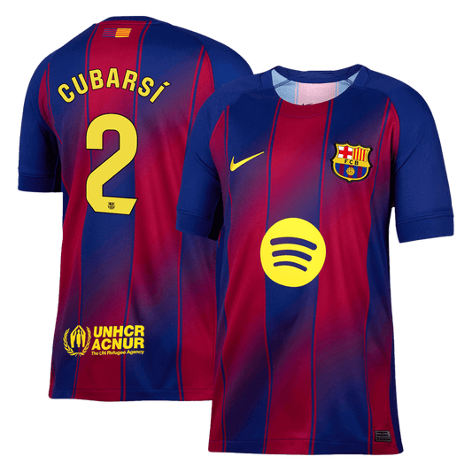 CUBARSÍ #2 Heren Barcelona Thuis Voetbalshirt 2025/26 [PREMIUM]