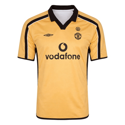 Retro Manchester United Uit Voetbalshirt 2001/02 - detail