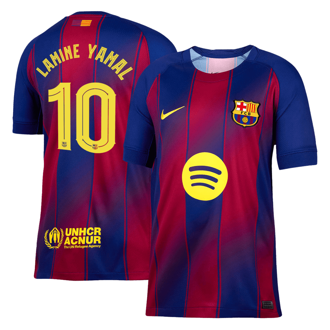 LAMINE YAMAL #10 Heren Barcelona Thuis Voetbalshirt 2025/26 - UCL [PREMIUM]