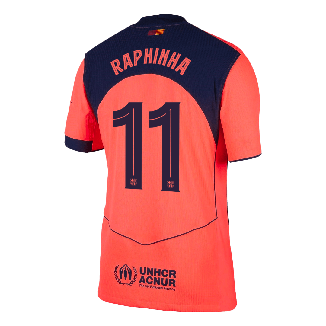 RAPHINHA #11 Barcelona Derde Spelersversie Voetbalshirt 2025/26 - Slim Fit
