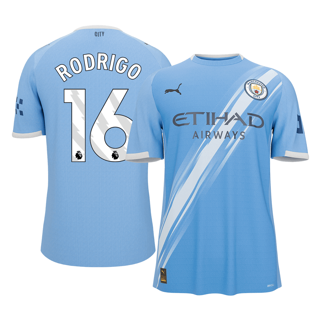 RODRIGO #16 Heren Manchester City Thuis Voetbalshirt 2025/26 [PREMIUM]