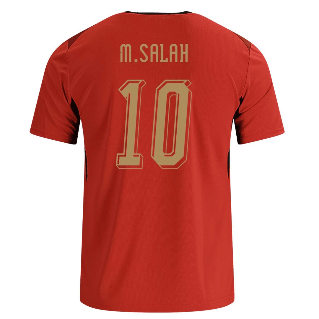 M.SALAH #10 Heren Egypt Thuis Voetbalshirt WK Voetbal 2026 - achterkant