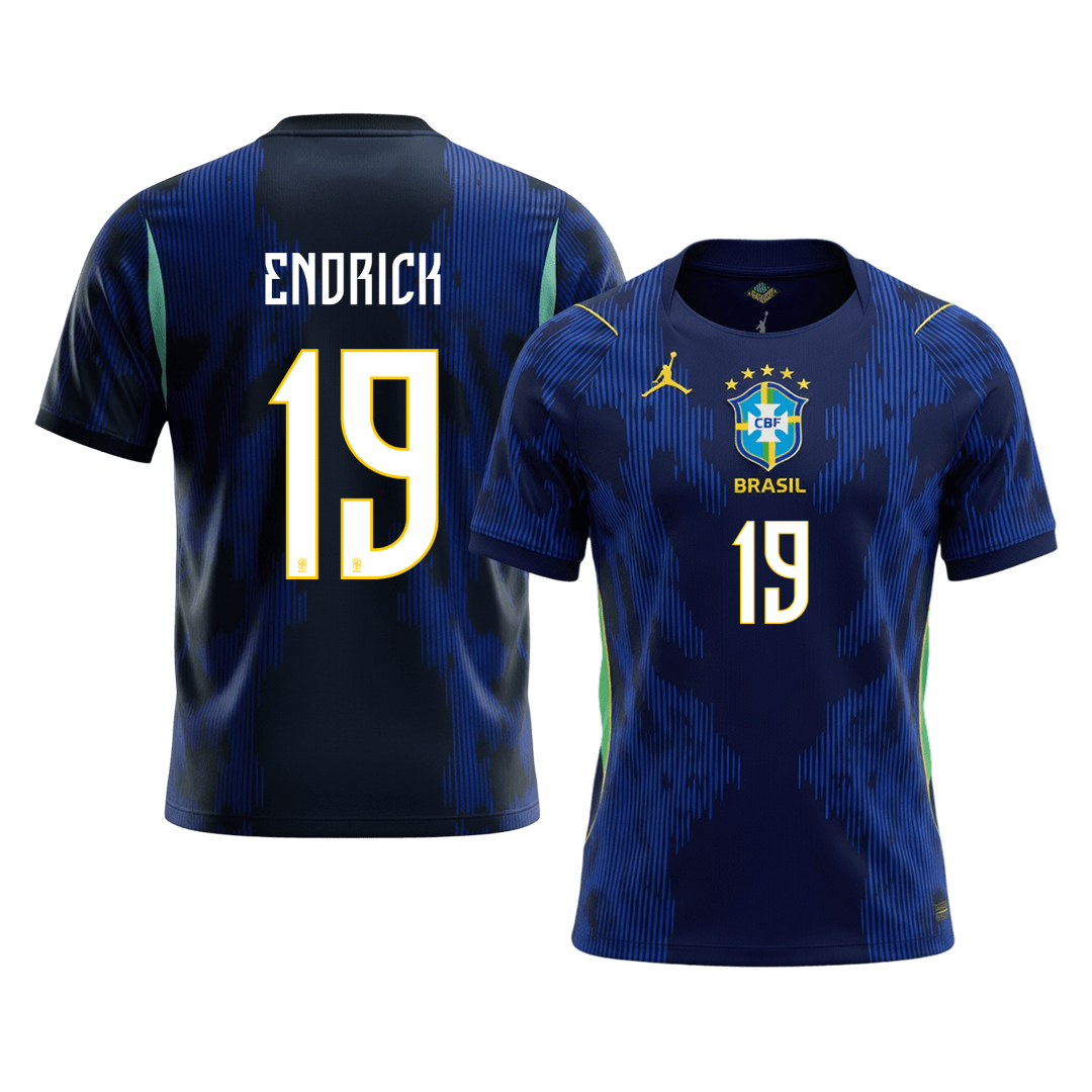 ENDRICK #19 Heren Brazil Uit Voetbalshirt WK Voetbal 2026