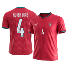 RÚBEN DIAS #4 Heren Portugal Thuis Voetbalshirt 2026