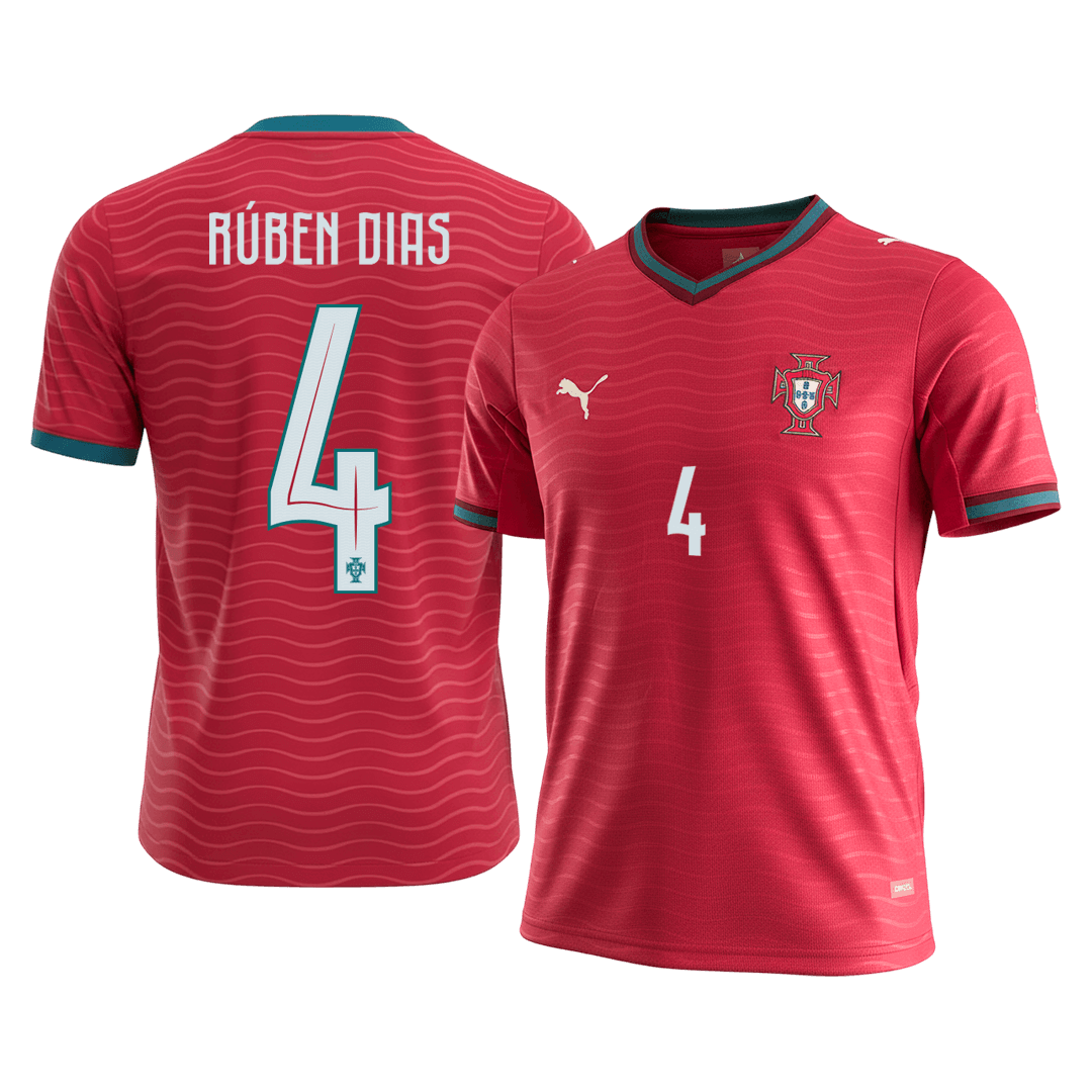 RÚBEN DIAS #4 Heren Portugal Thuis Voetbalshirt 2026