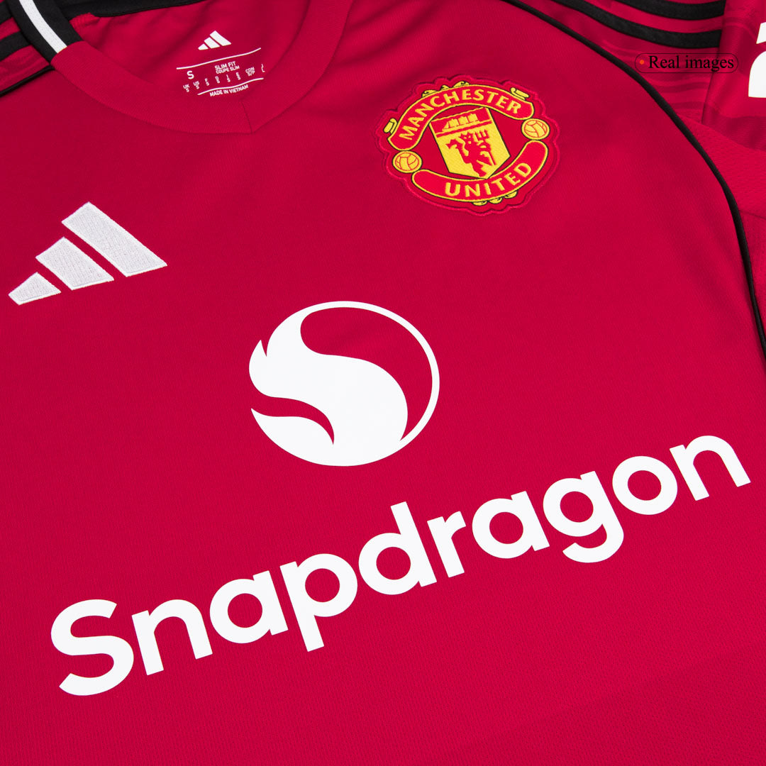 B.FERNANDES #8 Heren Manchester United Thuis Voetbalshirt 2025/26 [PREMIUM]