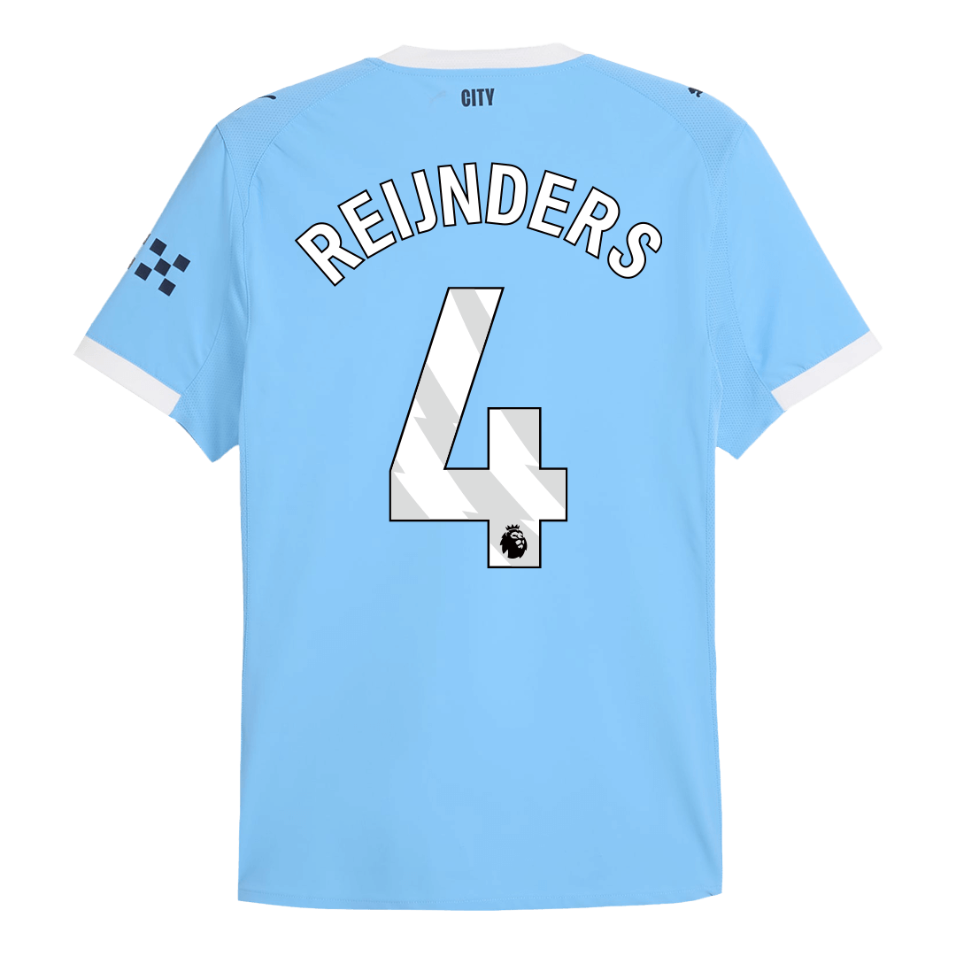 REIJNDERS #4 Manchester City Thuis Spelersversie Voetbalshirt 2025/26 - Slim Fit