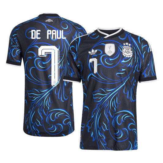 DE PAUL #7 Argentina Uit Spelersversie Voetbalshirt WK Voetbal 2026 - Slim Fit