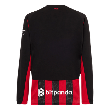 Heren AC Milan Thuis Lange Mouwen Voetbalshirt 2025/26