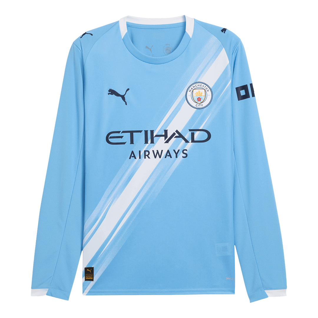 Heren Manchester City Thuis Lange Mouwen Voetbalshirt 2025/26