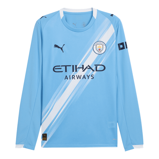 Heren Manchester City Thuis Lange Mouwen Voetbalshirt 2025/26