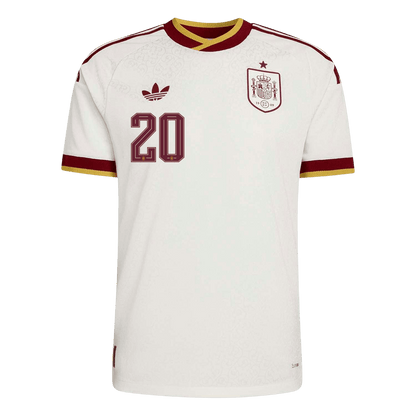 PEDRI #20 Spain Uit Spelersversie Voetbalshirt WK Voetbal 2026 - Slim Fit