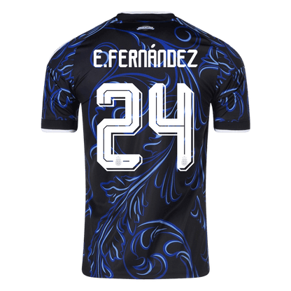 E. FERNÁNDEZ #24 Heren Argentina Uit Voetbalshirt WK Voetbal 2026