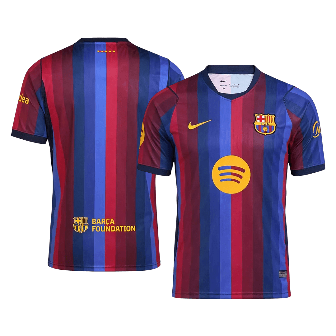 Barcelona Thuis Spelersversie Voetbalshirt 2026/27 - Slim Fit - achterkant