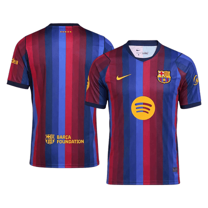 Barcelona Thuis Spelersversie Voetbalshirt 2026/27 - Slim Fit - achterkant
