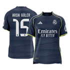 ARDA GÜLER #15 Real Madrid Uit Spelersversie Voetbalshirt 2025/26 - Slim Fit [PREMIUM]
