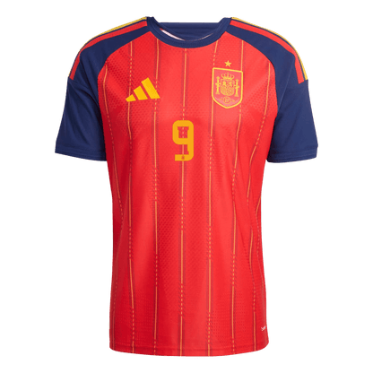 GAVI	 #9 Spain Thuis Spelersversie Voetbalshirt WK Voetbal 2026 - Slim Fit