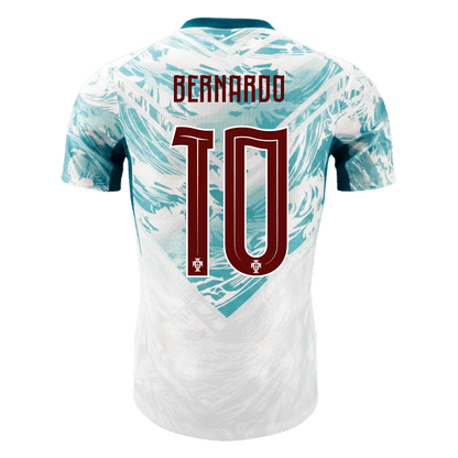 BERNARDO #10 Portugal Uit Spelersversie Voetbalshirt WK Voetbal 2026 - Slim Fit