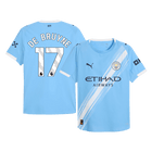 DE BRUYNE #17 Manchester City Thuis Spelersversie Voetbalshirt 2025/26 - Slim Fit
