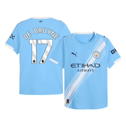 DE BRUYNE #17 Manchester City Thuis Spelersversie Voetbalshirt 2025/26 - Slim Fit