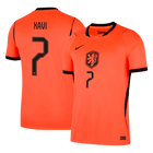 XAVI #7 Heren Netherlands Thuis Voetbalshirt WK Voetbal 2026