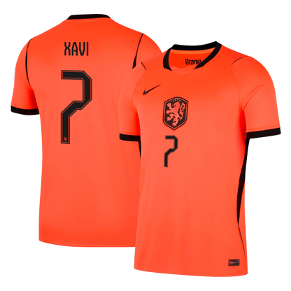 XAVI #7 Heren Netherlands Thuis Voetbalshirt WK Voetbal 2026