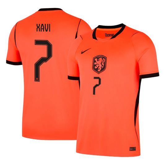 XAVI #7 Heren Netherlands Thuis Voetbalshirt WK Voetbal 2026