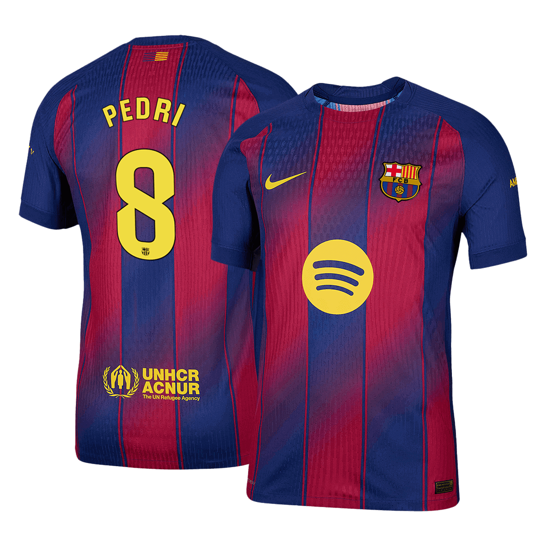 PEDRI #8 Barcelona Thuis Spelersversie Voetbalshirt 2025/26 - Slim Fit