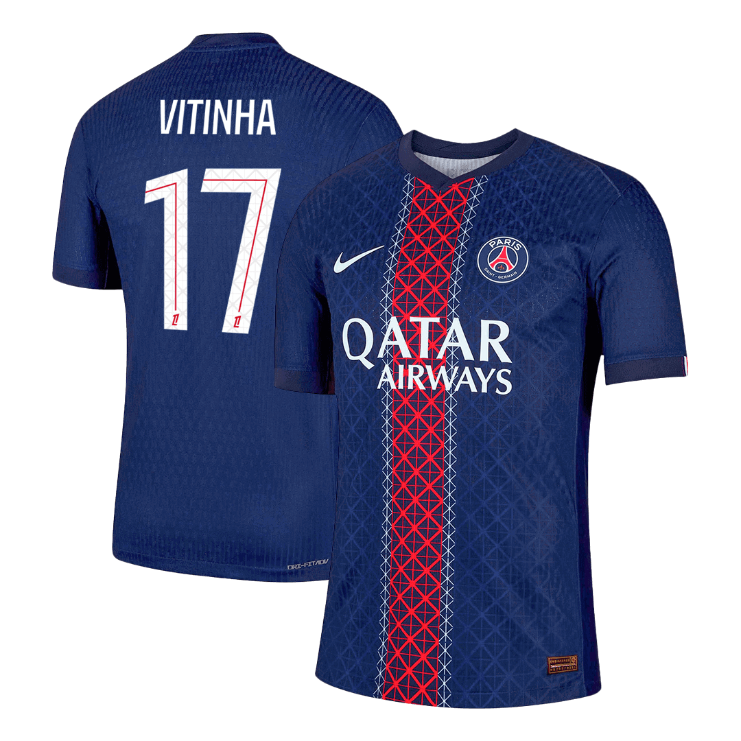 VITINHA #17 PSG Thuis Spelersversie Voetbalshirt 2025/26 - Slim Fit