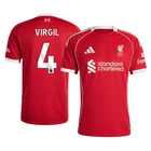 VIRGIL #4 Heren Liverpool Thuis Voetbalshirt 2025/26