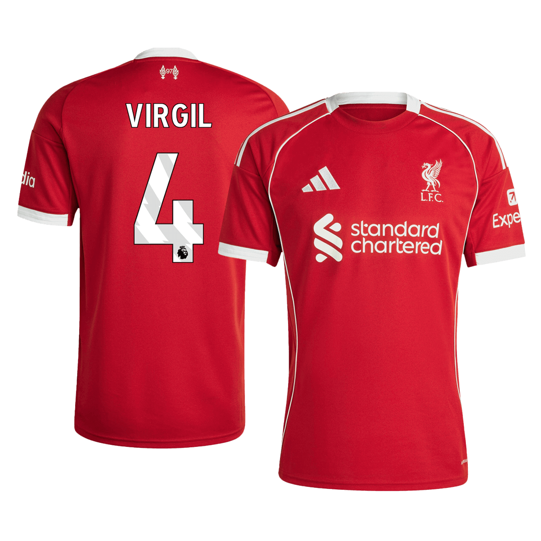 VIRGIL #4 Heren Liverpool Thuis Voetbalshirt 2025/26