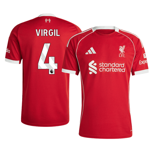 VIRGIL #4 Heren Liverpool Thuis Voetbalshirt 2025/26