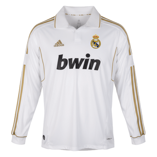 Retro Real Madrid Thuis Lange Mouwen Voetbalshirt 2011/12