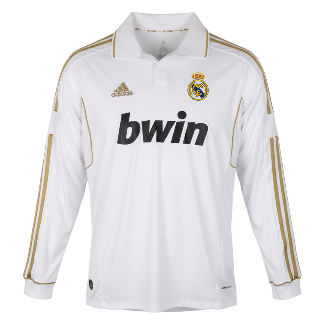 Retro Real Madrid Thuis Lange Mouwen Voetbalshirt 2011/12