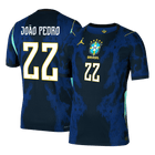 JOÃO PEDRO #22 Brazil Uit Spelersversie Voetbalshirt WK Voetbal 2026 - Slim Fit