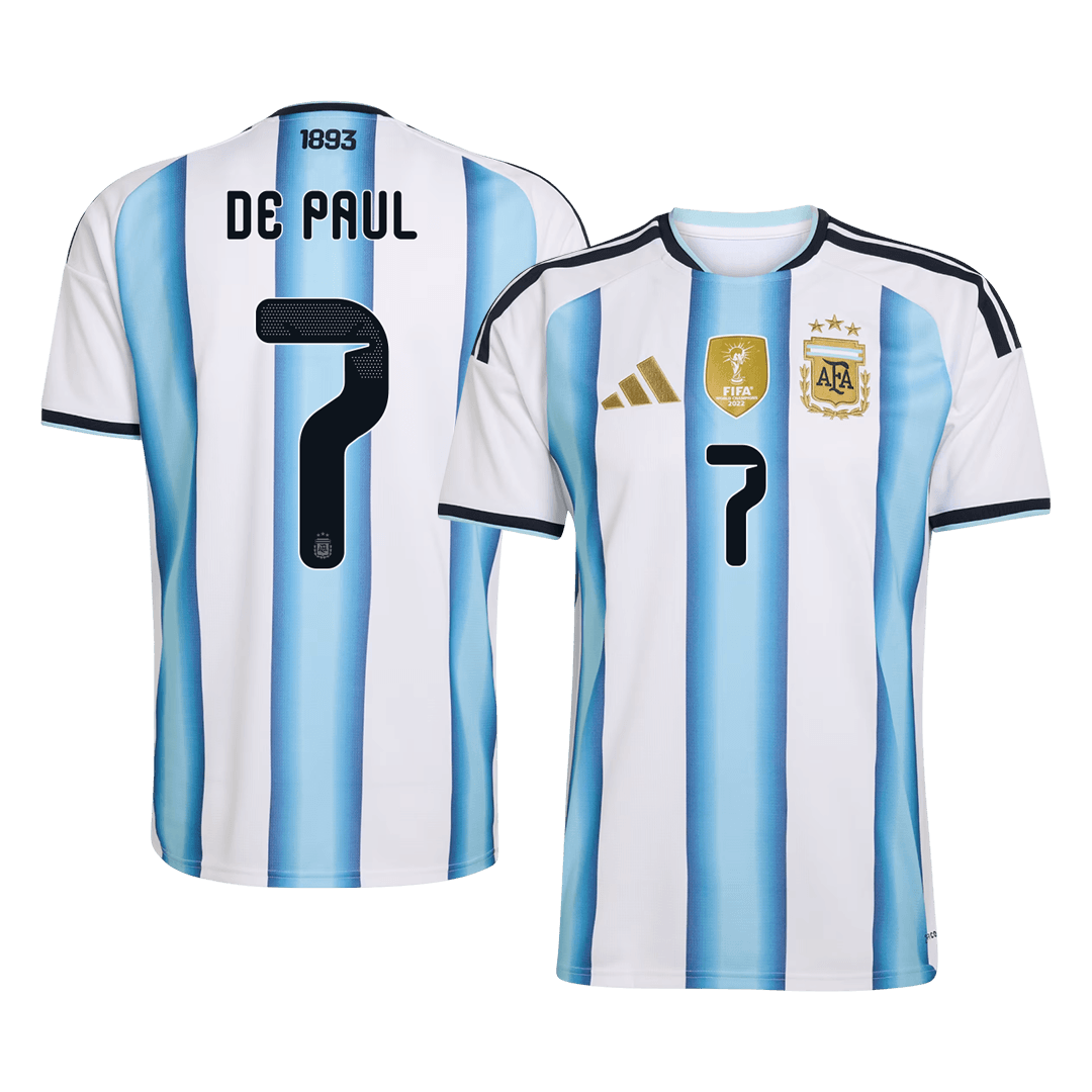 DE PAUL #7 Heren Argentina Thuis Voetbalshirt 2026 [PREMIUM]