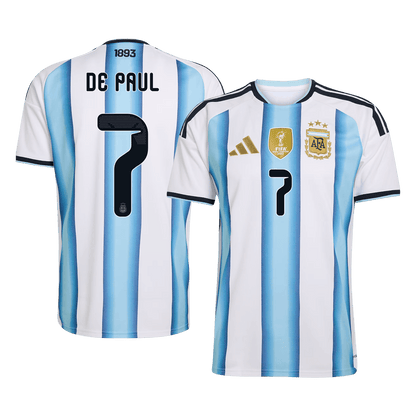 DE PAUL #7 Heren Argentina Thuis Voetbalshirt 2026 [PREMIUM]