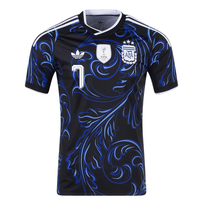DE PAUL #7 Heren Argentina Uit Voetbalshirt WK Voetbal 2026