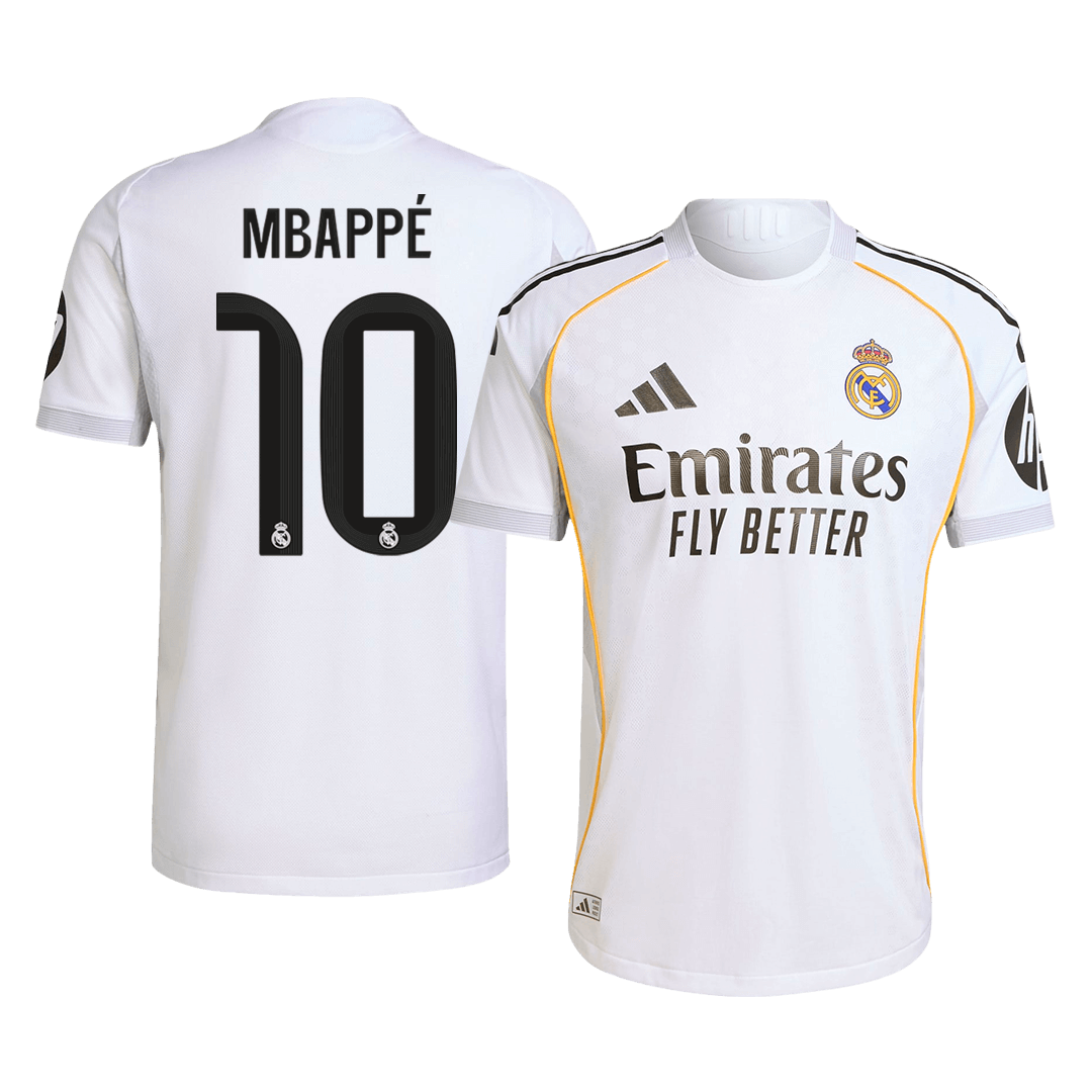 MBAPPé #10 Real Madrid Thuis Spelersversie Voetbalshirt 2025/26 - Slim Fit