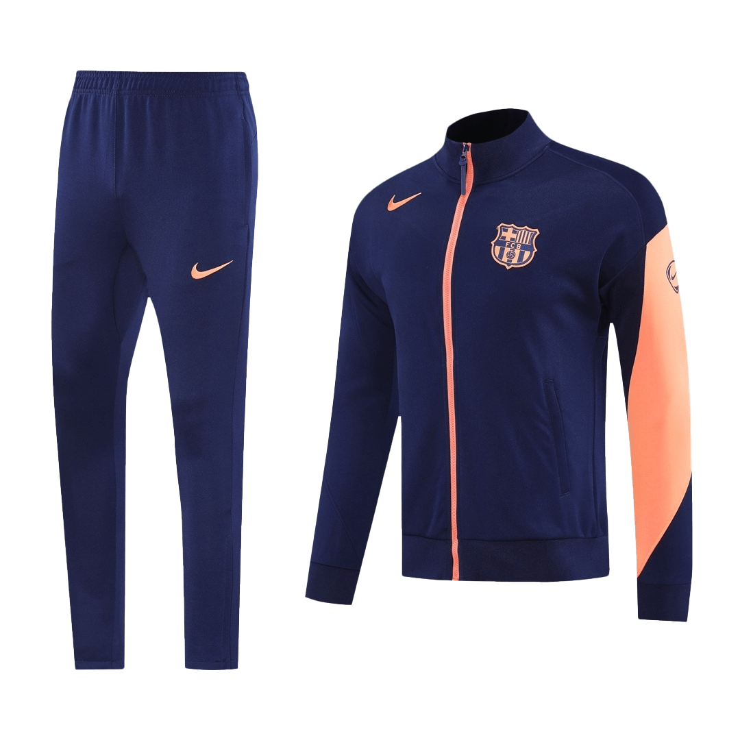 Barcelona Trainingsjack Set(Jas+Broek) 2025/26 Navy&Orange