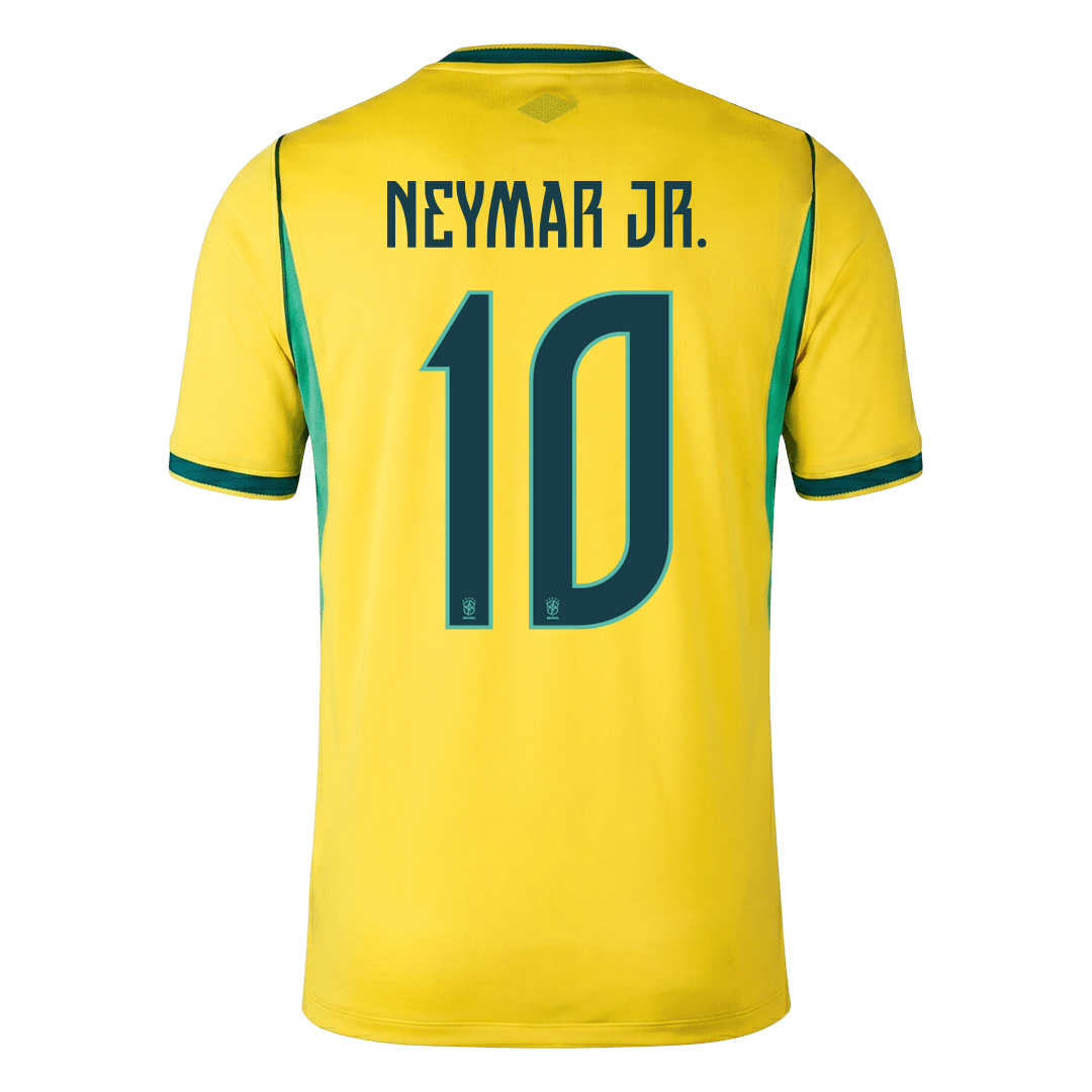 NEYMAR JR. #10 Heren Brazil Thuis Voetbalshirt WK Voetbal 2026