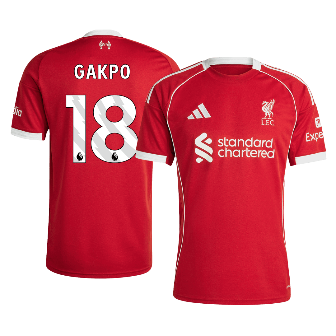 GAKPO #18 Heren Liverpool Thuis Voetbalshirt 2025/26