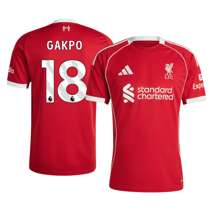 GAKPO #18 Heren Liverpool Thuis Voetbalshirt 2025/26