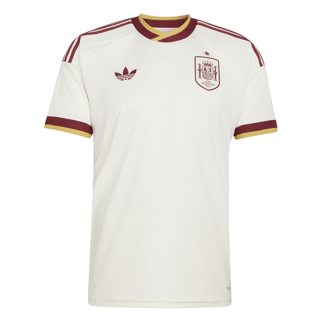 Heren Spain Uit Voetbalshirt WK Voetbal 2026 - voorkant