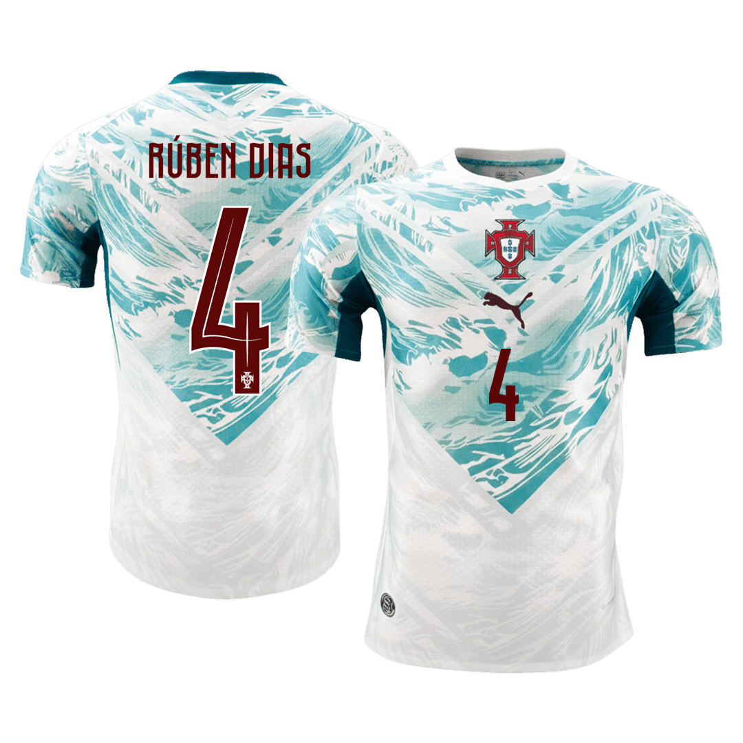 RÚBEN DIAS #4 Portugal Uit Spelersversie Voetbalshirt WK Voetbal 2026 - Slim Fit