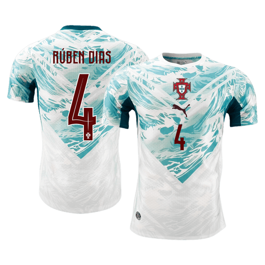 RÚBEN DIAS #4 Portugal Uit Spelersversie Voetbalshirt WK Voetbal 2026 - Slim Fit