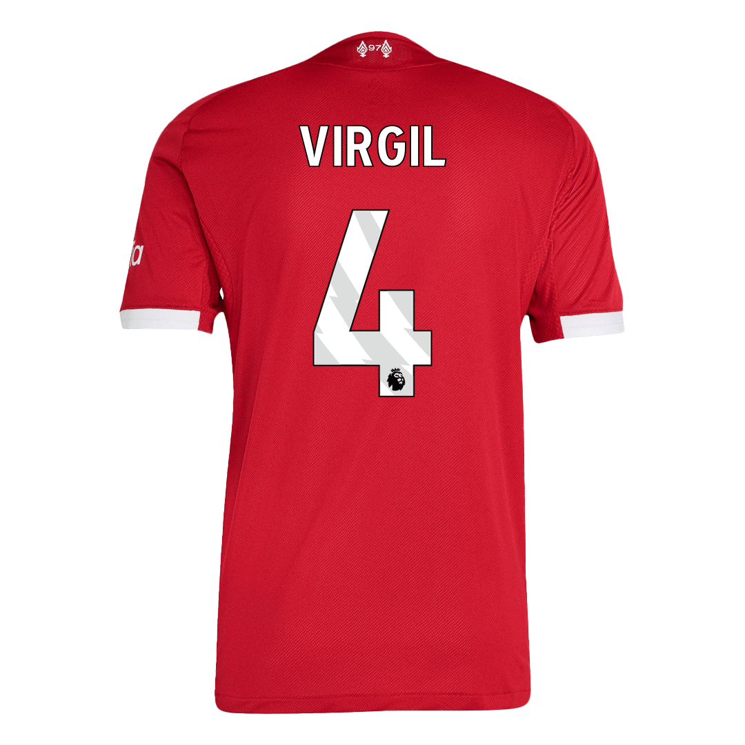VIRGIL #4 Liverpool Thuis Spelersversie Voetbalshirt 2025/26 - Slim Fit