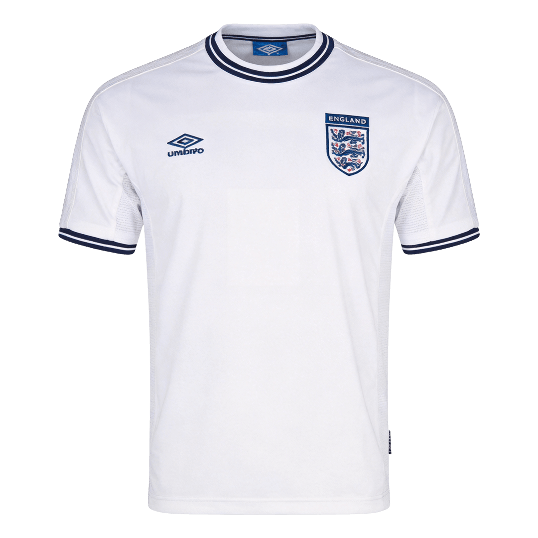 Retro England Thuis Voetbalshirt 2000 - voorkant