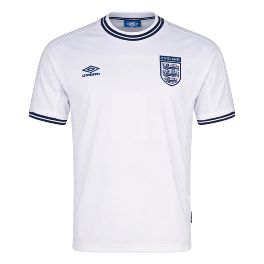 Retro England Thuis Voetbalshirt 2000 - voorkant